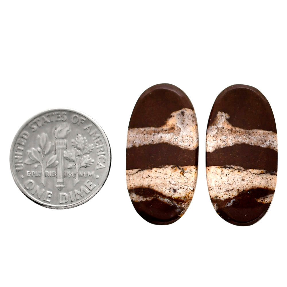 Outback Jasper Pair 12.6x24.8x4 mm Oval Shape Polished Gemstone LS72-04441