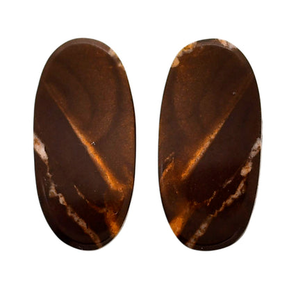 Outback Jasper Pair 11.3x23.4x4 mm Oval Shape Polished Gemstone LS72-04443