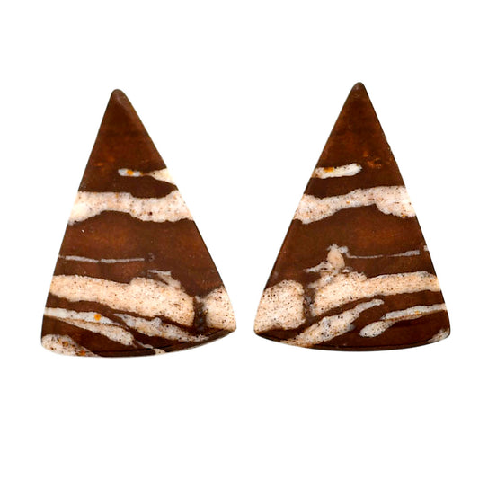 Outback Jasper Pair 18x24.7x3.7 mm Fancy Shape Polished Gemstone LS72-04449