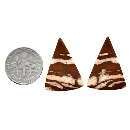 Outback Jasper Pair 18x24.7x3.7 mm Fancy Shape Polished Gemstone LS72-04449