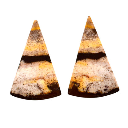 Outback Jasper Pair 17.1x27x3.8 mm Fancy Shape Polished Gemstone LS72-04453