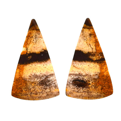 Outback Jasper Pair 14.4x24.5x3.5 mm Fancy Shape Polished Gemstone LS72-04455