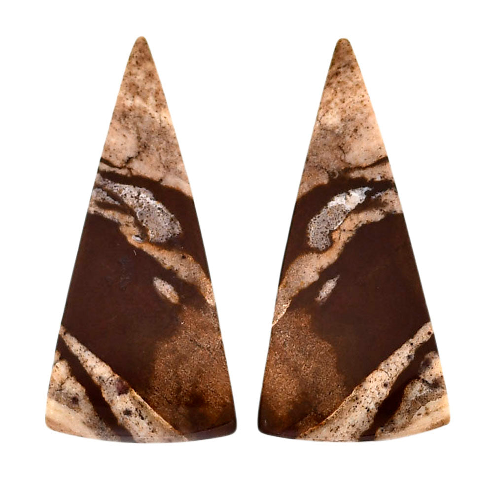 Outback Jasper Pair 16.5x34.7x3.5 mm Fancy Shape Polished Gemstone LS72-04458