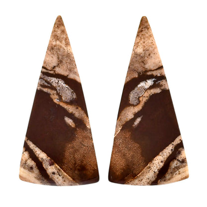 Outback Jasper Pair 16.5x34.7x3.5 mm Fancy Shape Polished Gemstone LS72-04458
