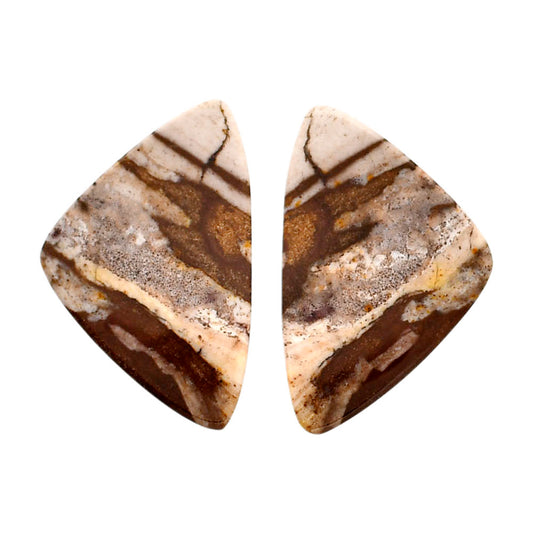 Outback Jasper Pair 17.6x27.4x3.5 mm Fancy Shape Polished Gemstone LS72-04459