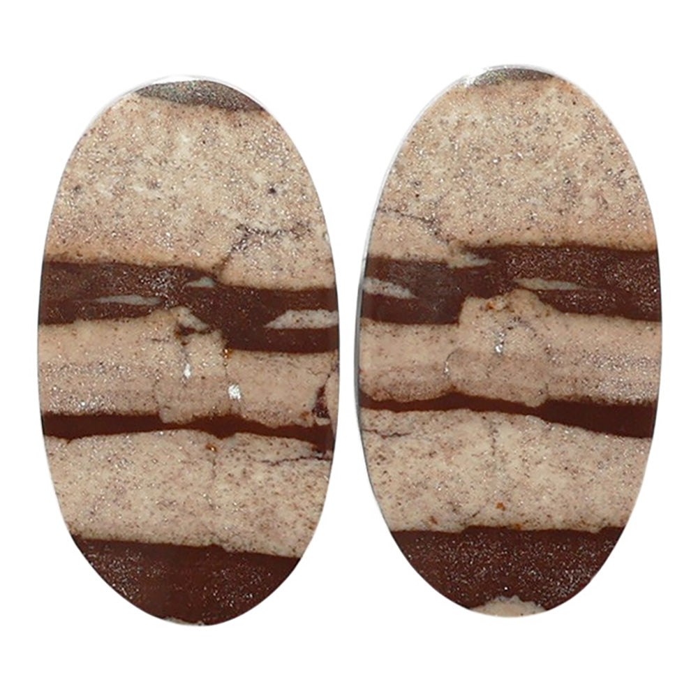 Outback Jasper Pair 13.6x24.6x3.5 mm Oval Shape Polished Gemstone LS72-07426