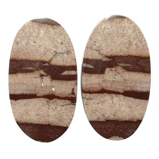 Outback Jasper Pair 13.6x24.6x3.5 mm Oval Shape Polished Gemstone LS72-07426
