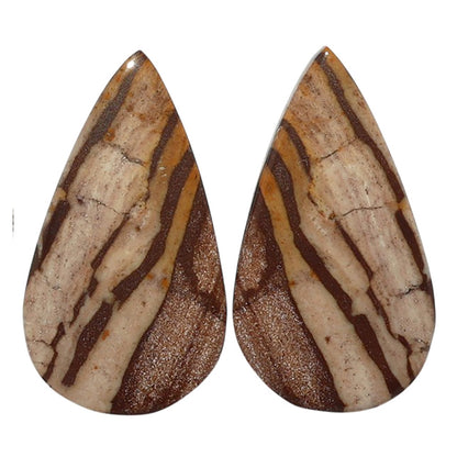 Outback Jasper Pair 14.7x26.3x3.5 mm Pear Shape Polished Gemstone LS72-07429