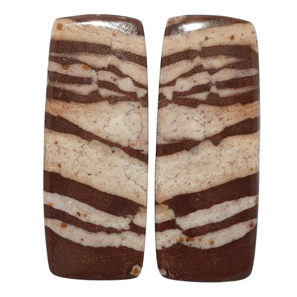 Outback Jasper Pair 11.6x29.45x3.5 mm Baguette Shape Polished Gemstone LS72-07433