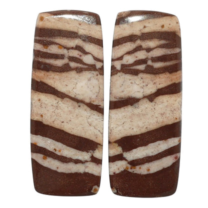 Outback Jasper Pair 11.6x29.45x3.5 mm Baguette Shape Polished Gemstone LS72-07433