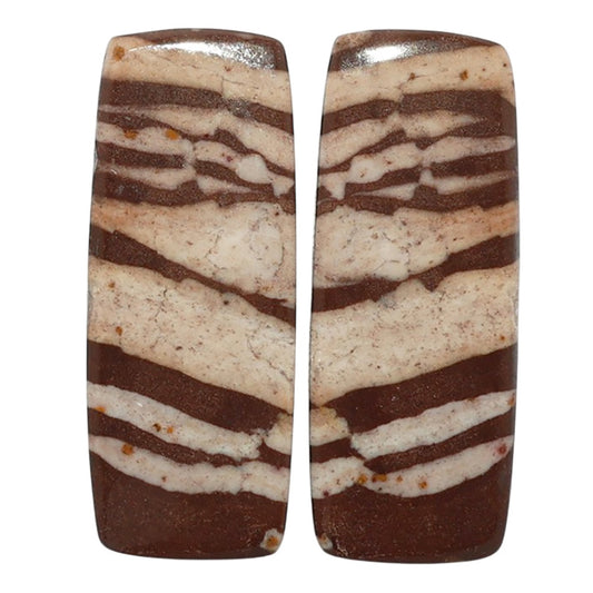 Outback Jasper Pair 11.6x29.45x3.5 mm Baguette Shape Polished Gemstone LS72-07433