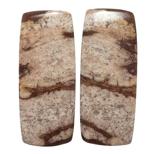 Outback Jasper Pair 10.6x25.5x4 mm Baguette Shape Polished Gemstone LS72-07434