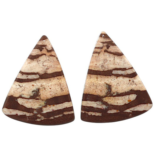 Outback Jasper Pair 19x23.5x3.7 mm Fancy Shape Polished Gemstone LS72-07436