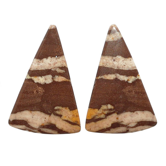 Outback Jasper Pair 16.7x25.2x3.5 mm Fancy Shape Polished Gemstone LS72-07438
