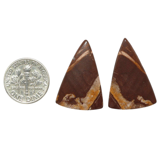 Outback Jasper Pair 18.3x27.2x3.5 mm Fancy Shape Polished Gemstone LS72-07439