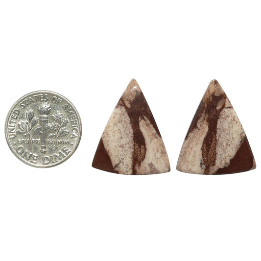 Outback Jasper Pair 18x21.8x3.7 mm Fancy Shape Polished Gemstone LS72-07440