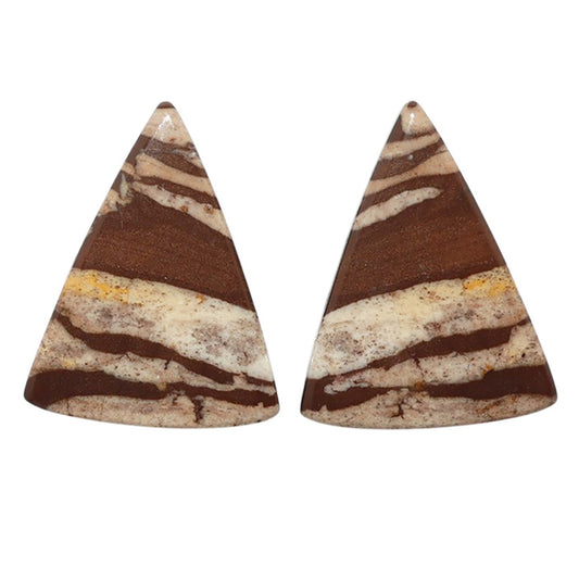 Outback Jasper Pair 20.2x25.75x4 mm Fancy Shape Polished Gemstone LS72-07441