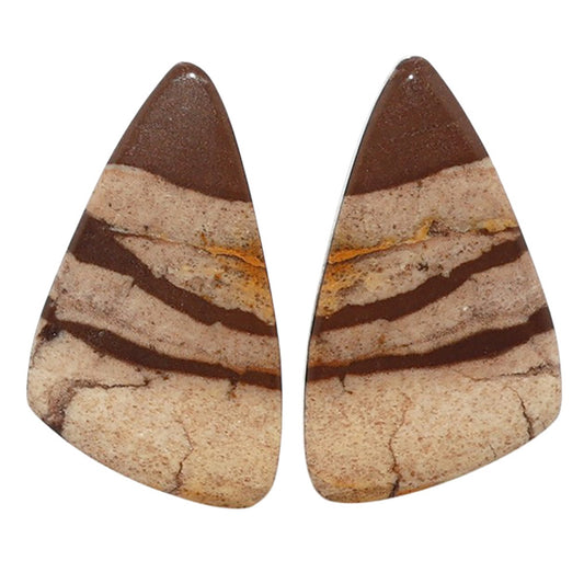 Outback Jasper Pair 14.5x25.5x4 mm Fancy Shape Polished Gemstone LS72-07443
