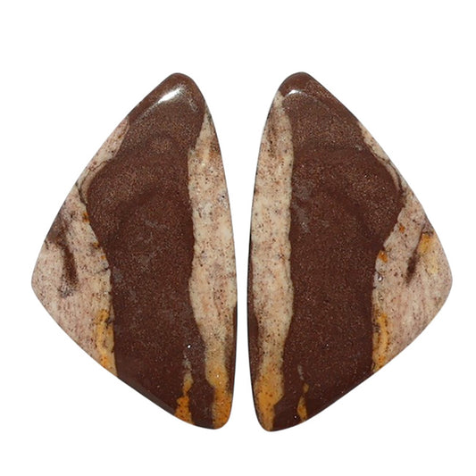 Outback Jasper Pair 14.5x25.4x3.8 mm Fancy Shape Polished Gemstone LS72-07444