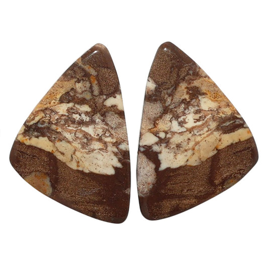 Outback Jasper Pair 17x25.5x4 mm Fancy Shape Polished Gemstone LS72-07445