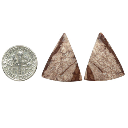 Outback Jasper Pair 20x23.8x4 mm Fancy Shape Polished Gemstone LS72-07446