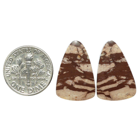 Outback Jasper Pair 13.9x21.2x4 mm Fancy Shape Polished Gemstone LS72-07447