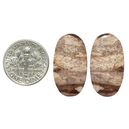 Outback Jasper Pair 13x24x4 mm Oval Shape Polished Gemstone LS72-07451