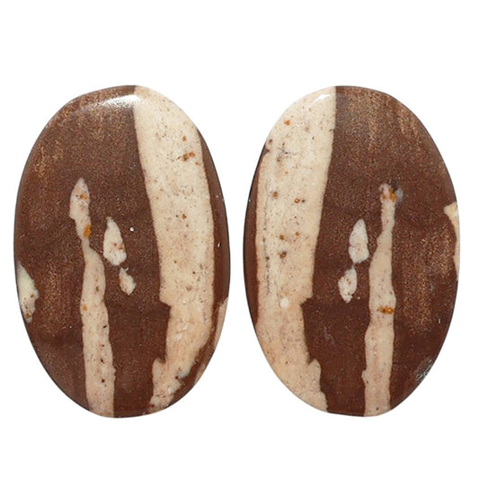 Outback Jasper Pair 14.7x22.4x3.7 mm Oval Shape Polished Gemstone LS72-07453