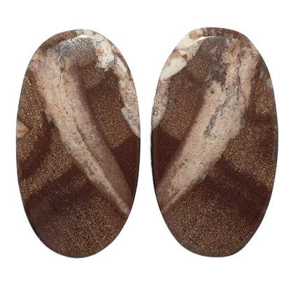 Outback Jasper Pair 13x23.6x4 mm Oval Shape Polished Gemstone LS72-07456