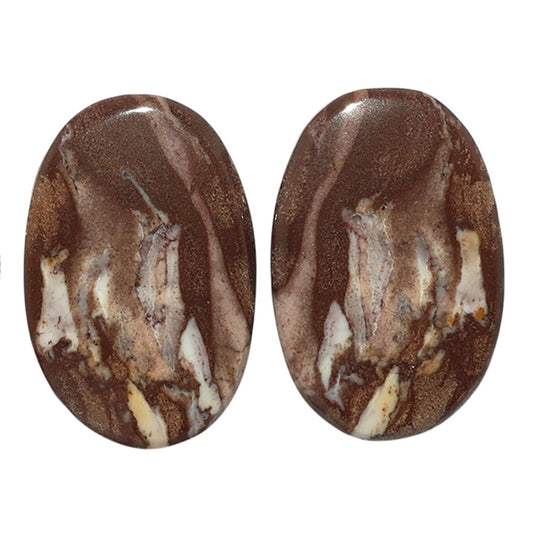 Outback Jasper Pair 15x23x4 mm Oval Shape Polished Gemstone LS72-07457