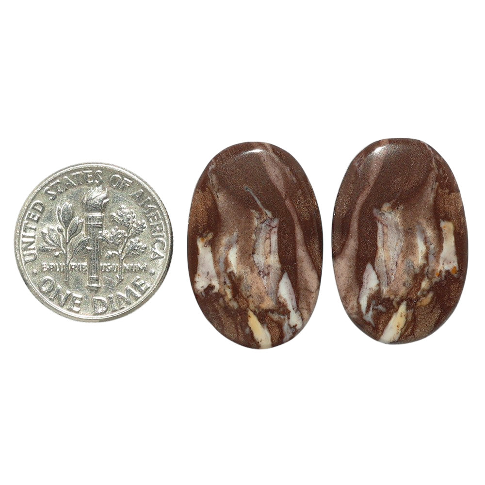 Outback Jasper Pair 15x23x4 mm Oval Shape Polished Gemstone LS72-07457