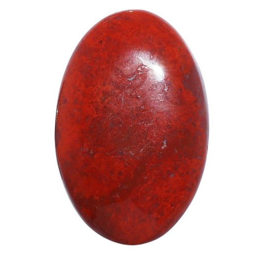 Red Moss Agate 23.6x36x5 mm Oval Shape Polished Gemstone LS73-07204