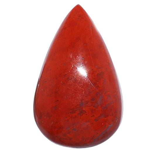 Red Moss Agate 16x25.55x6.5 mm Pear Shape Polished Gemstone LS73-07209
