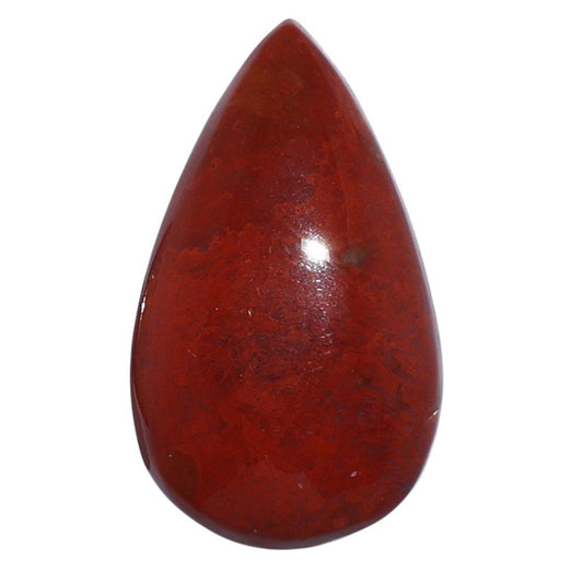 Red Moss Agate 15.2x26.25x6 mm Pear Shape Polished Gemstone LS73-07210