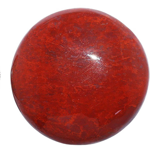 Red Moss Agate 29.3x29.3x7 mm Round Shape Polished Gemstone LS73-07214