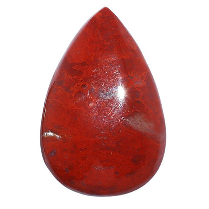 Red Moss Agate 17x25.85x5.7 mm Pear Shape Polished Gemstone LS73-07217