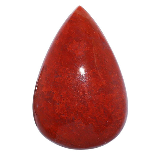 Red Moss Agate 19x29.15x6 mm Pear Shape Polished Gemstone LS73-07219