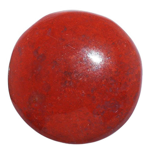Red Moss Agate 23.3x23.3x5.8 mm Round Shape Polished Gemstone LS73-07222