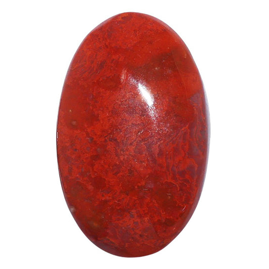 Red Moss Agate 19.1x30.8x5 mm Oval Shape Polished Gemstone LS73-07223