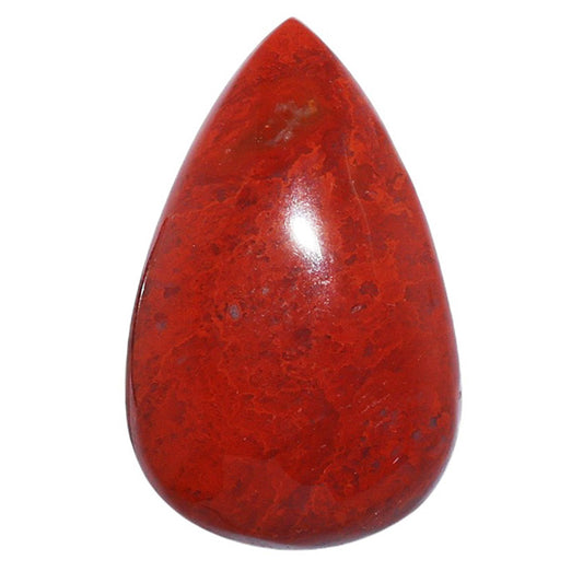 Red Moss Agate 19x30.2x6.3 mm Pear Shape Polished Gemstone LS73-07230