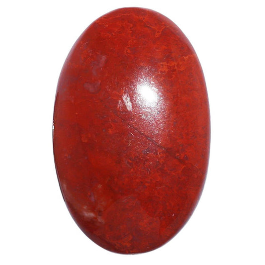Red Moss Agate 21.7x34.1x5.5 mm Oval Shape Polished Gemstone LS73-07231