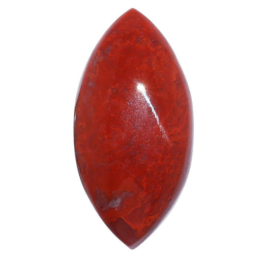 Red Moss Agate 14.9x29.85x6.5 mm Marquise Shape Polished Gemstone LS73-07239