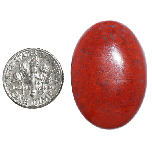 Red Moss Agate 22.2x32x6.5 mm Oval Shape Polished Gemstone LS73-07240