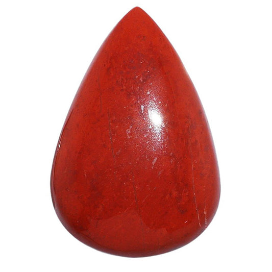 Red Moss Agate 20.2x30.15x5 mm Pear Shape Polished Gemstone LS73-07242