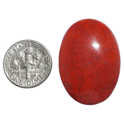 Red Moss Agate 22.55x31.55x5 mm Oval Shape Polished Gemstone LS73-07243