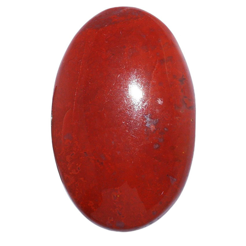 Red Moss Agate 22.4x35x6 mm Oval Shape Polished Gemstone LS73-07245