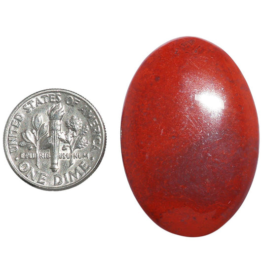 Red Moss Agate 24x34.8x4.5 mm Oval Shape Polished Gemstone LS73-07247