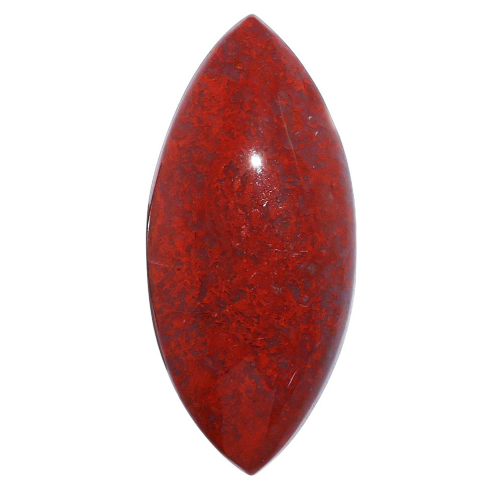 Red Moss Agate 15x32.8x5.8 mm Marquise Shape Polished Gemstone LS73-07248