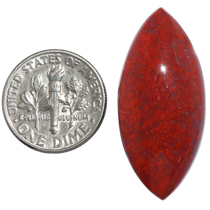 Red Moss Agate 15x32.8x5.8 mm Marquise Shape Polished Gemstone LS73-07248