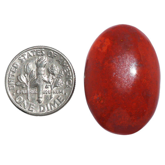 Red Moss Agate 19.1x28x6 mm Oval Shape Polished Gemstone LS73-07249